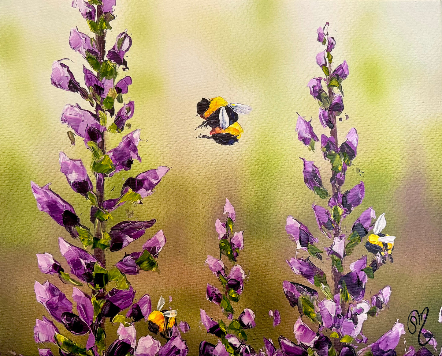 Bumblebee Delight 20”x16”