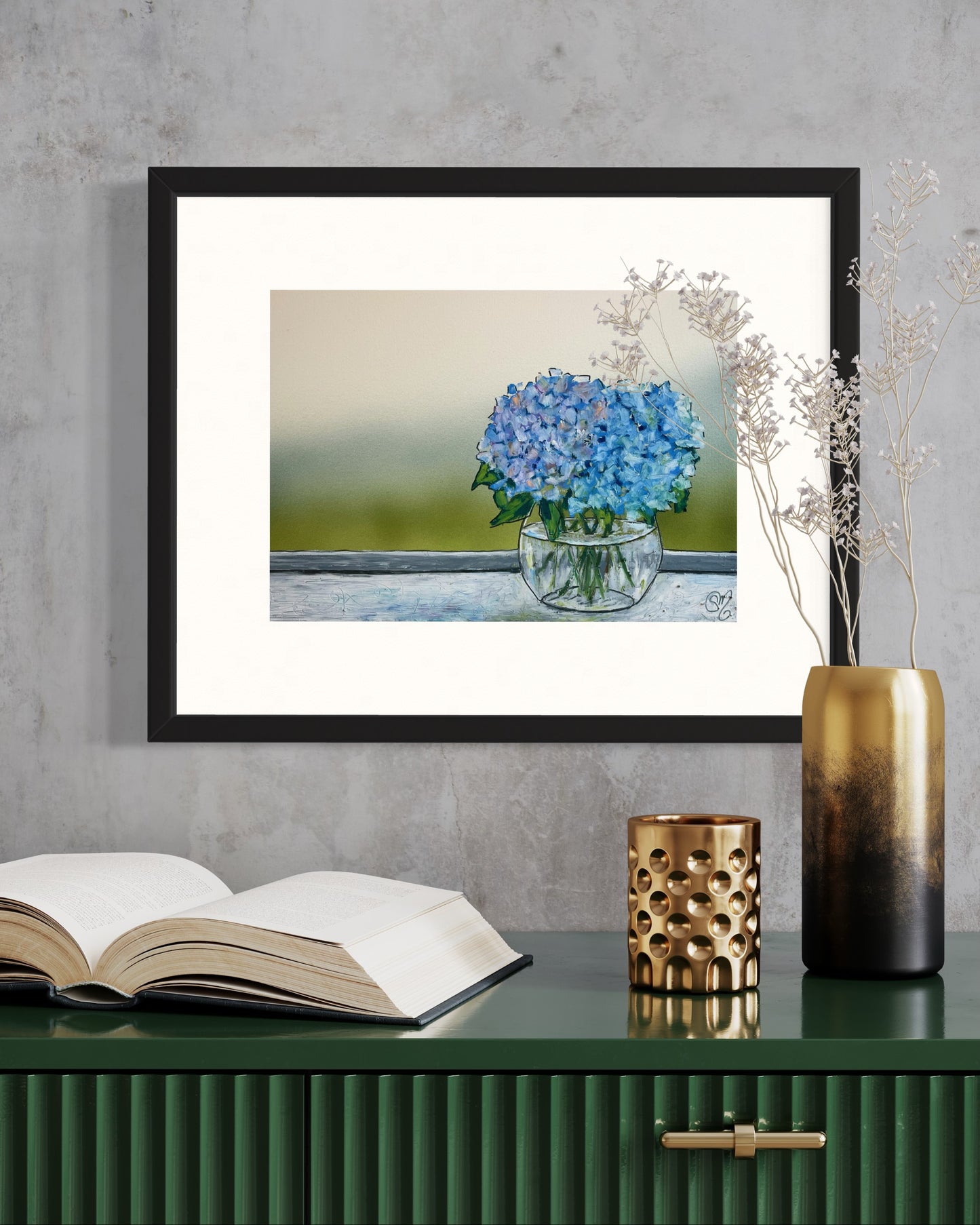 Windowsill Hydrangeas