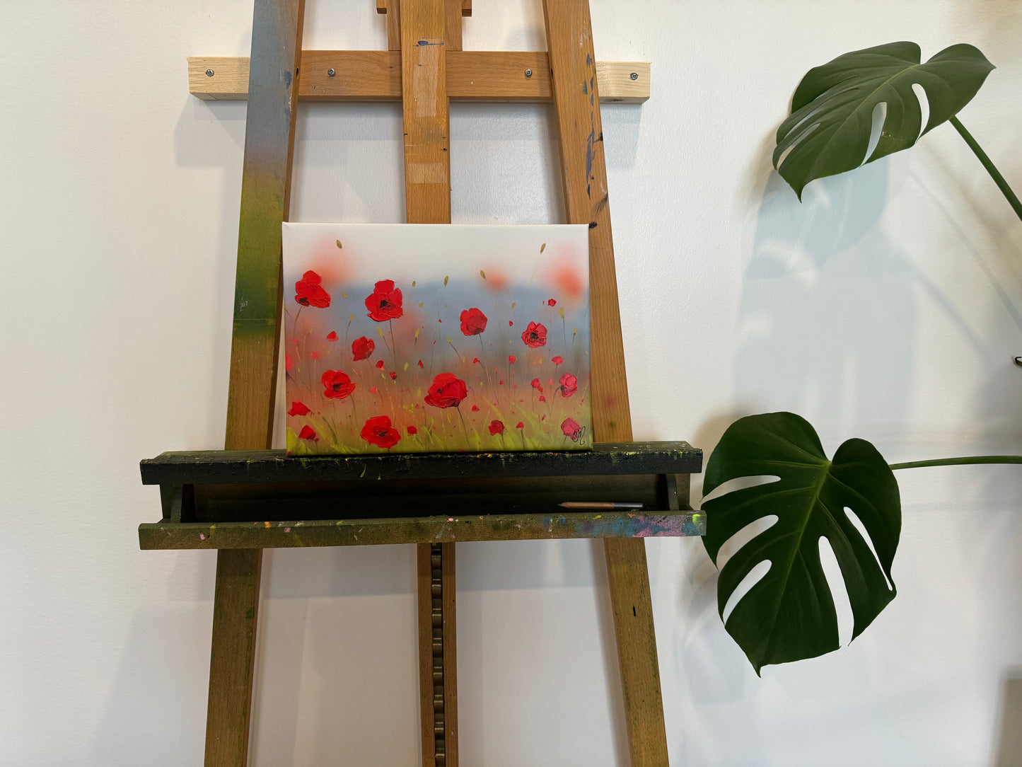 Peaceful Poppies 14”x11”