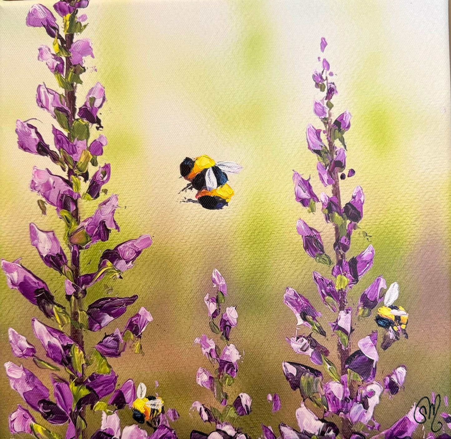 Bumblebee Delight 10”x10”
