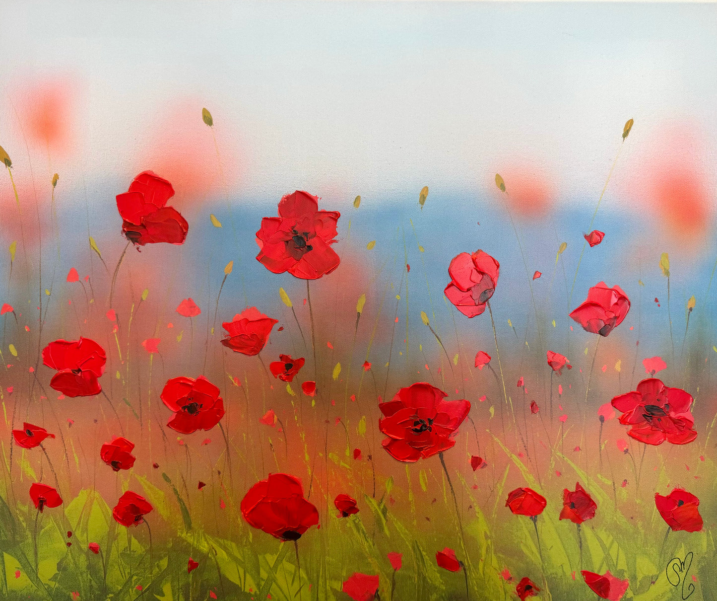 Peaceful Poppies 24”x20”
