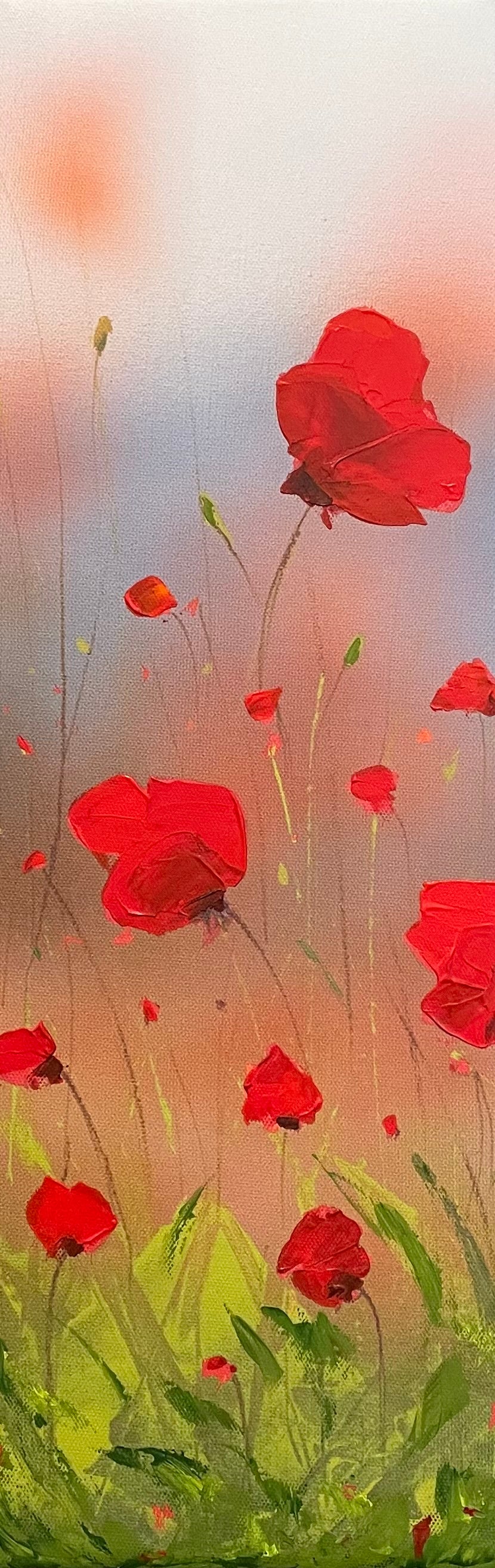 Peaceful Poppies Trio 6”x18”