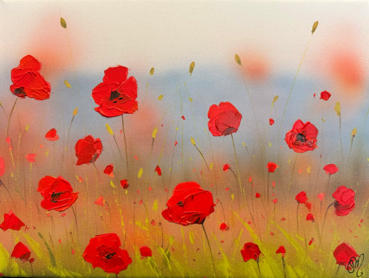 Peaceful Poppies 14”x11”
